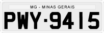 License plate of Brazil, Private owners (1990)
