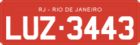 License plate of Brazil, Commercial vehicles (1990)
