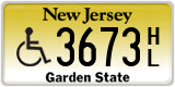 New Jersey, Vehicles for disabled persons (A/B XXXX / XXXX A/B)