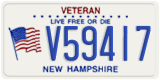 New Hampshire, Veteran (V12345/ 1234)