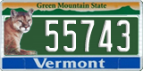 Vermont, Specialty plates (12345)