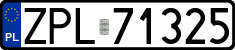 License plates of Poland, Regular car plates