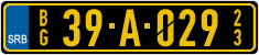License plate of Serbia, Diplomatic