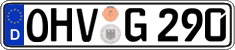 German license plate, Regular plates
