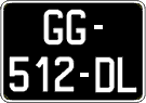 French license plate, SIV (oldtimers)
