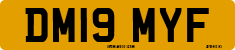 License plate of the United Kingdom, 2001 year system