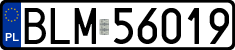 License plates of Poland, Regular car plates