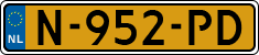 License plate of the Netherlands, Cars