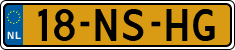License plate of the Netherlands, Cars