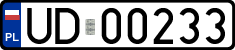 License plates of Poland, Military