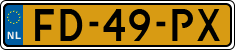 License plate of the Netherlands, Cars