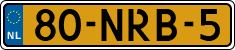 License plate of the Netherlands, Cars