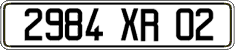 French license plate, FNI