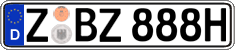 German license plate, Plates for oldtimers (type 