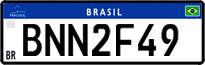 License plate of Brazil, Private owners (Mercosul)