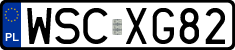 License plates of Poland, Regular car plates
