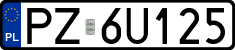 License plates of Poland, Regular car plates