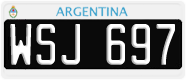 License plate of Argentina, Cars (1995, ABC 123)