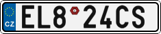 License plate of the Czech Republic, Electric vehicles