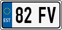 License plate of Estonia, Motorcycles