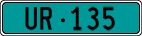 License plate of Switzerland, Agricultural vehicles (green)