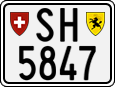 License plate of Switzerland, Motorcycles