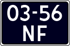 License plate of the Netherlands, Cars