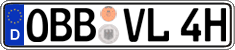 German license plate, Plates for oldtimers (type 