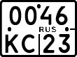 License plate Russia, Motorcycles