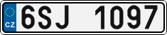 License plate of the Czech Republic, Cars (2001)