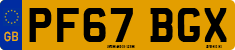 License plate of the United Kingdom, 2001 year system