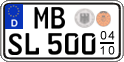 German license plate, Seasonal plates