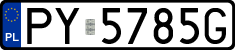 License plates of Poland, Regular car plates