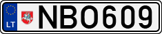 License plate of Lithuania, Cars