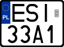 License plates of Poland, Regular car plates