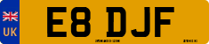 License plate of the United Kingdom, 1983 year system