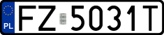 License plates of Poland, Regular car plates