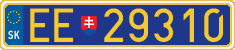 License plate of Slovakia, Diplomatic