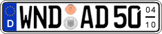 German license plate, Seasonal plates