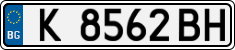 License plate of Bulgaria, Cars