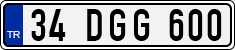 License plate of Turkey, Regular plates