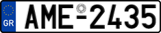 License plate of Greece, Cars