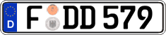 German license plate, Regular plates