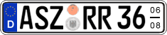 German license plate, Seasonal plates