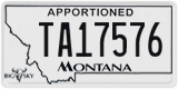 Montana, Apportioned
