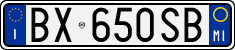 License plate of Italy, Cars (1994 year series)