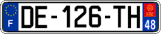 French license plate, SIV (ordinary)