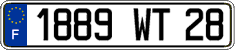 French license plate, FNI