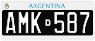 License plate of Argentina, Cars (1995, ABC 123)