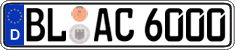 German license plate, Regular plates
